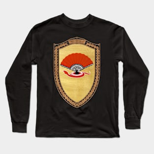 The Fans (Shield Copper Celtic Rope on black leather) Long Sleeve T-Shirt